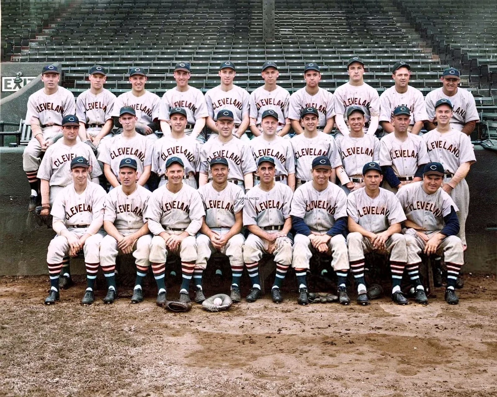 1941 Cleveland Indians-team-color 8×10 Colorized Print-FREE SHIPPING