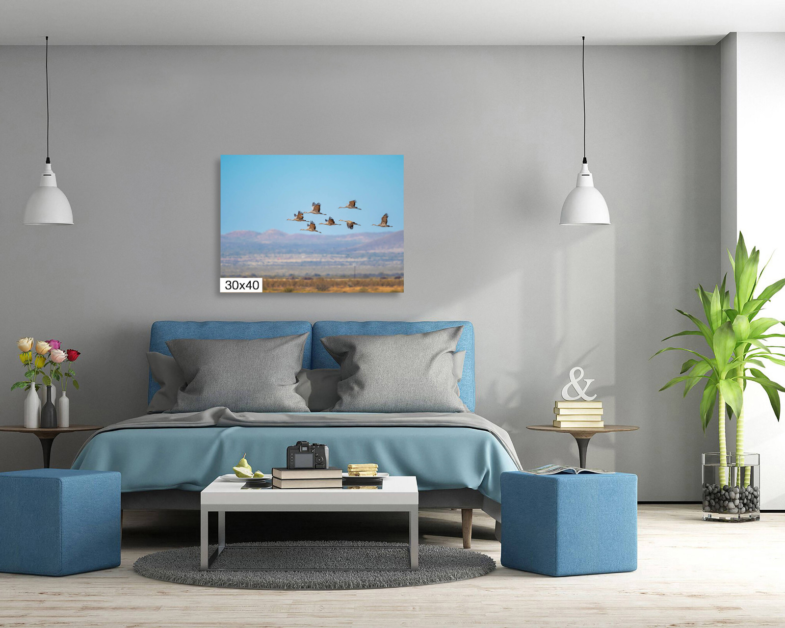 Dancing in the Sky: Sandhill Cranes in Flight Bird Watching Photography Wall Art