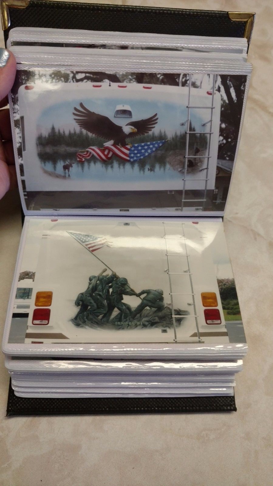 RV Art 100 Page Photo Album Portfolio Pinstriping Motorhome Airbrush Murals Gift