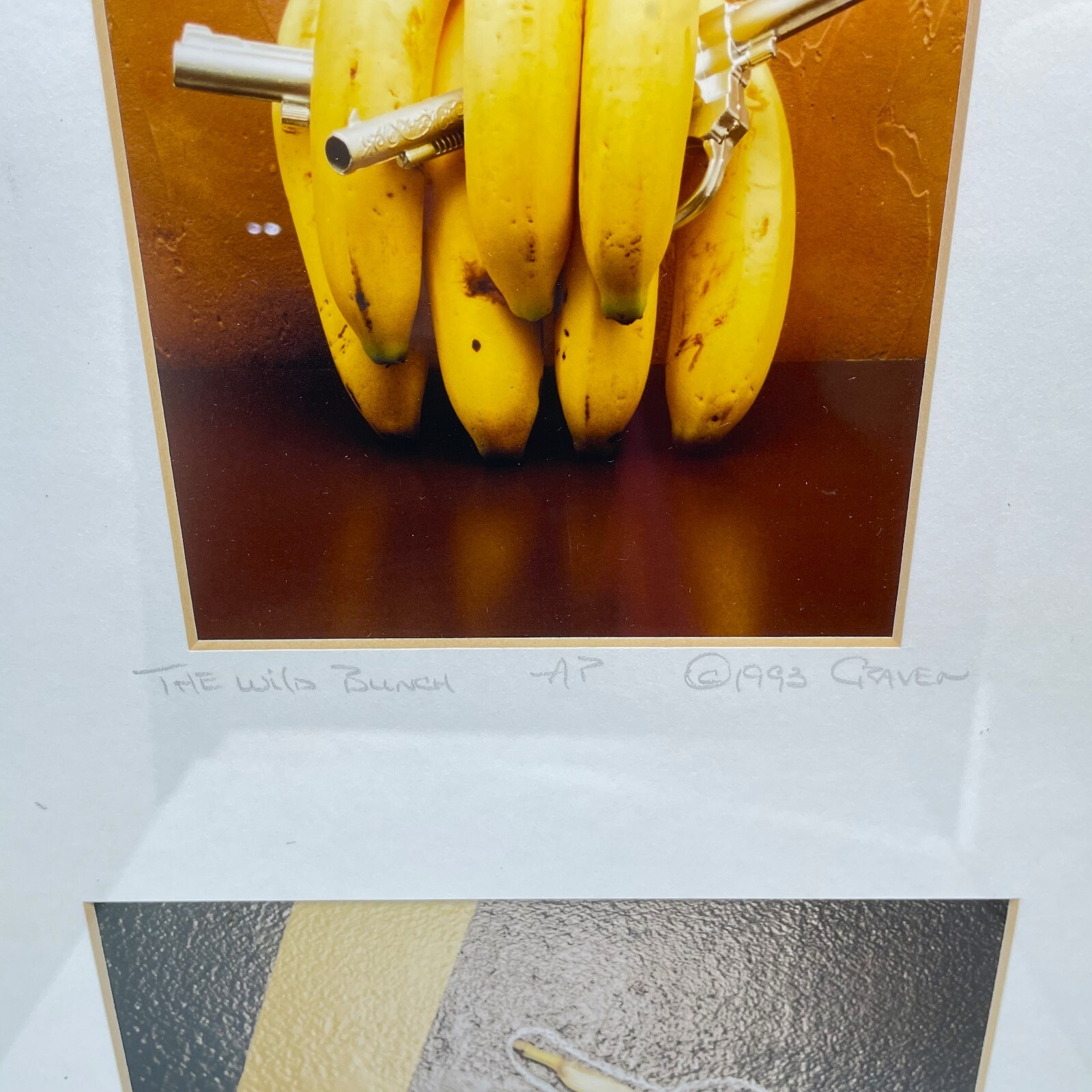 Two 1993 & 94 Signed Original Banana Art Photos by Michael Craven 19.5 x 11.5 in