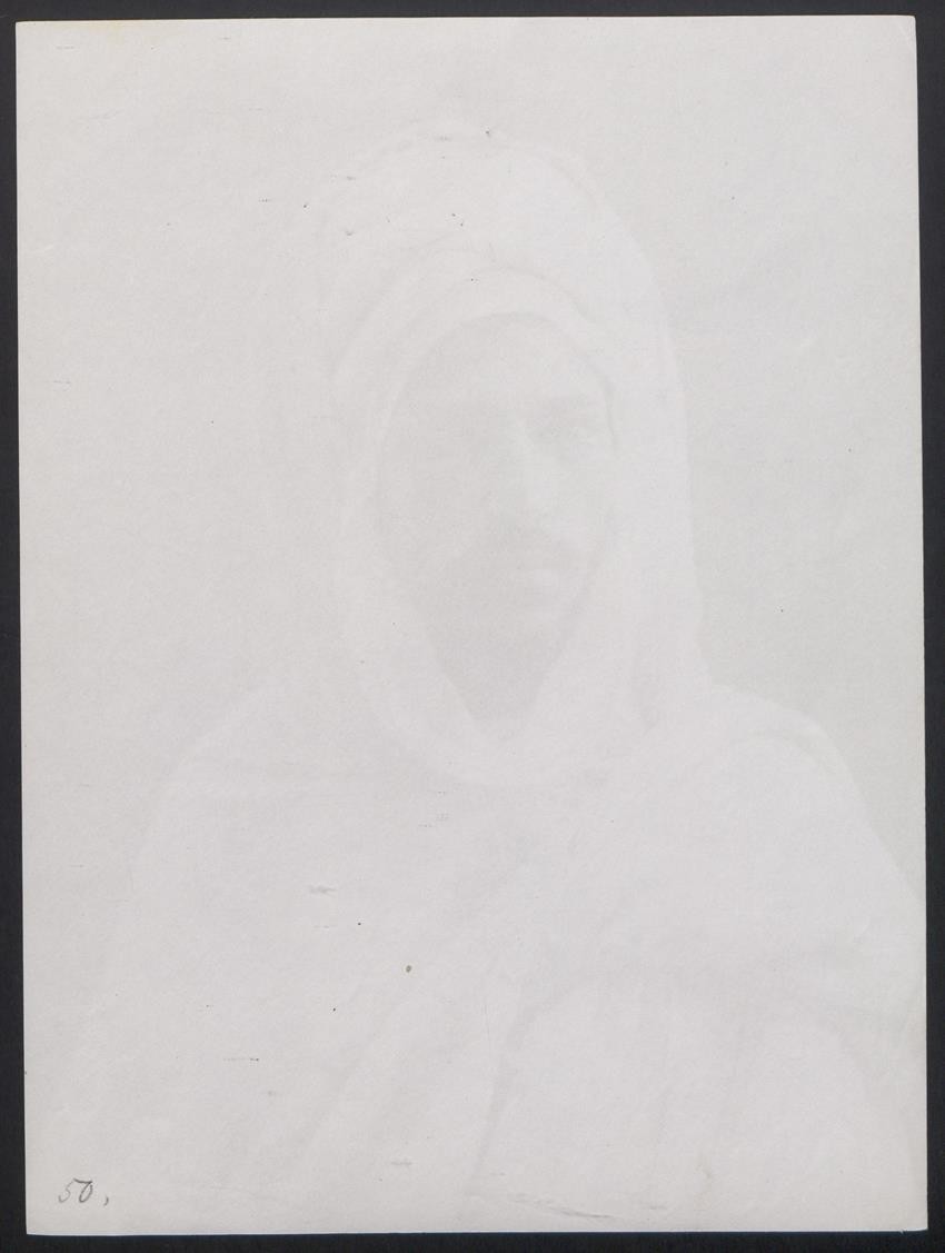 Photograph of Young North Africans in Robe with Turban, Large Format 19 x 25cm