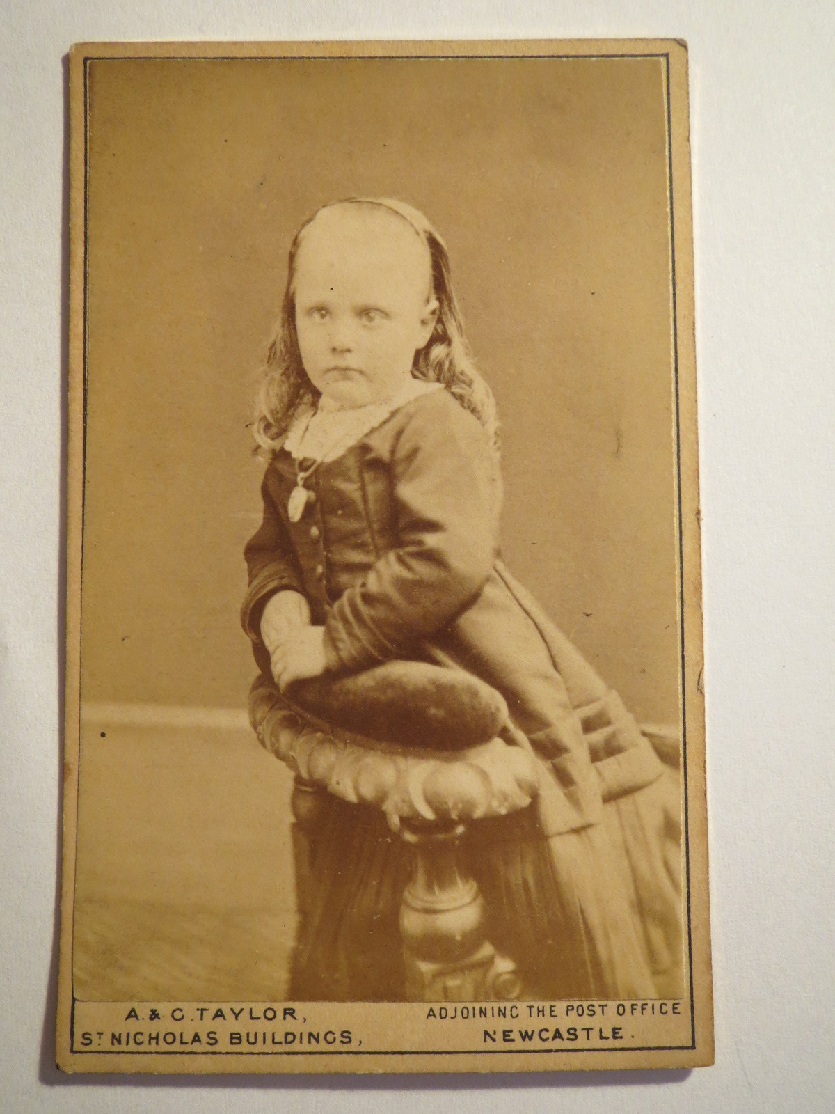 Newcastle – England – Girl in Dress – Portrait / CDV