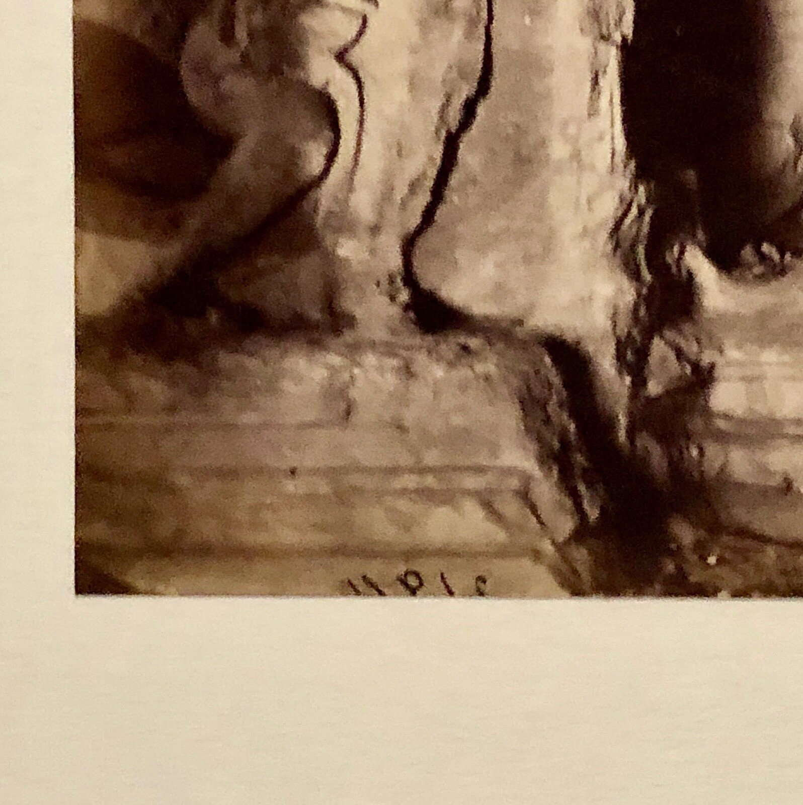 Original 1875 SAMUEL BOURNE Albumin Photograph Caves of Elephanta India Shiva