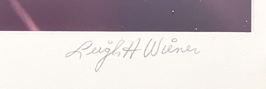 Leigh Wiener Original Color Long Exposure Photo Traffic in Los Angeles Signed