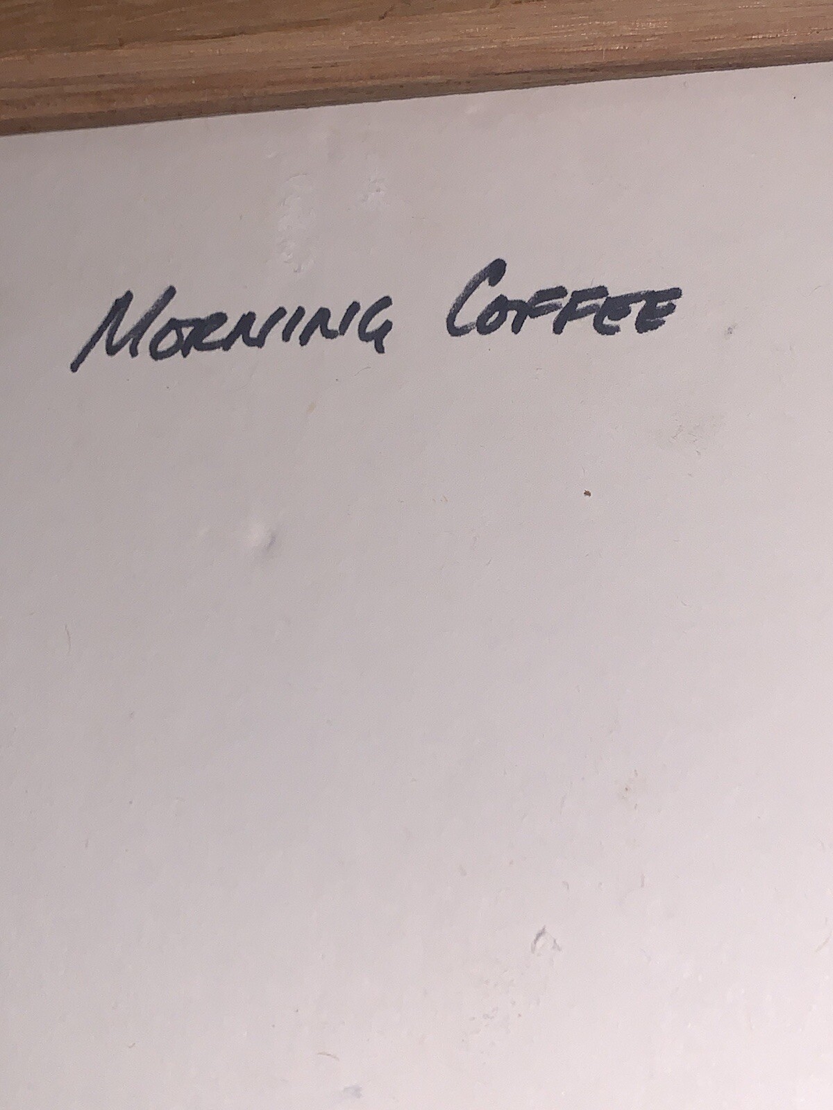Signed Ruddick ‘Morning Coffee’ Blue Pool Photo Photograph(4”x6”) 9.25”T 11.25”W