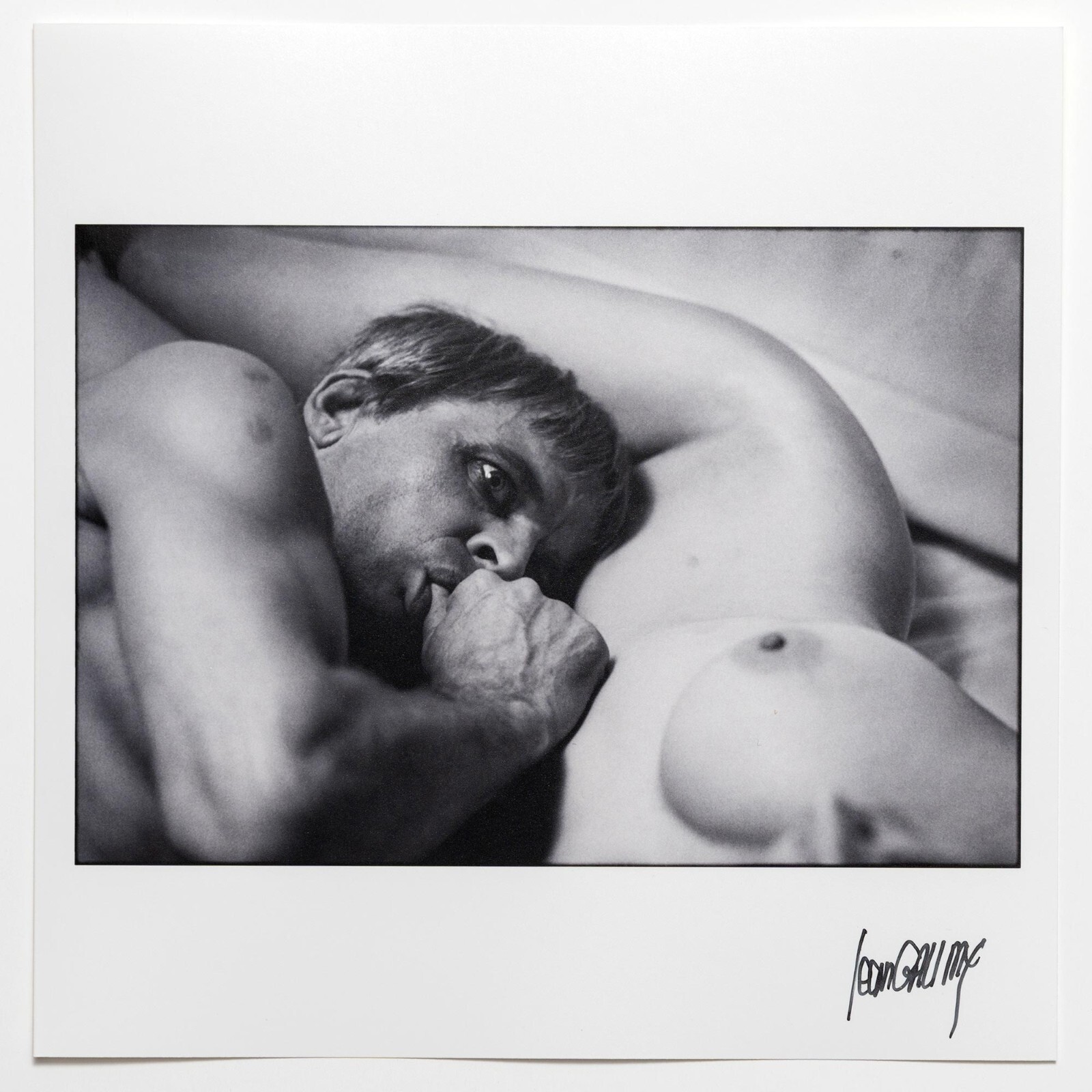 SIGNED Jean Gaumy Photo – Klaus Kinski – Magnum Square Print 6×6″