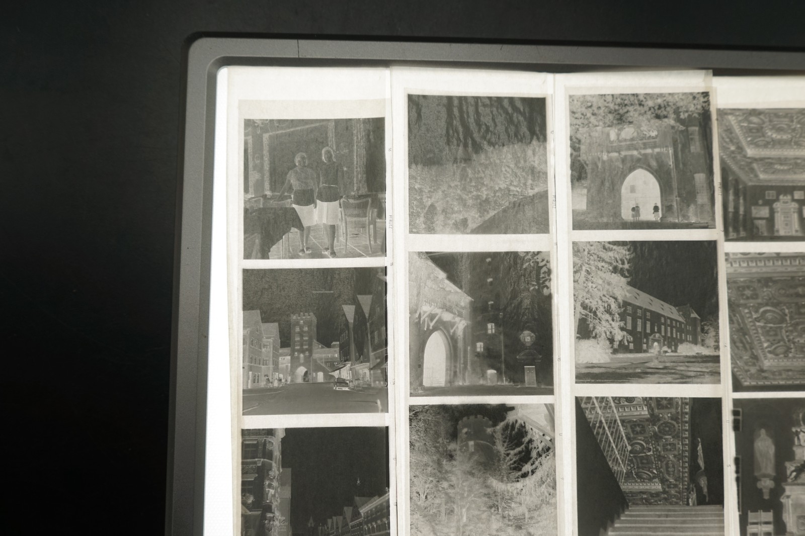 Photo Negative Bundle View Bavaria Wörishofen Building Advertising Tower Gate House