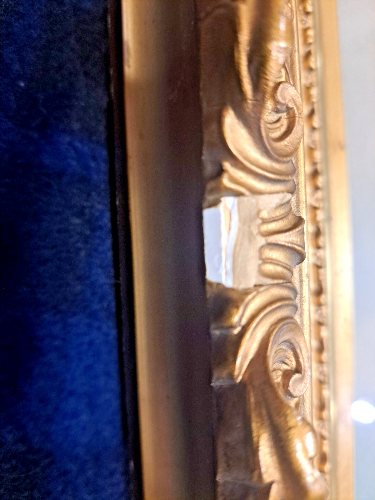 HUGE – Early 20th Century 46″ X 34″ Gilt Frame – Includes 100+ YO Spooky Photo