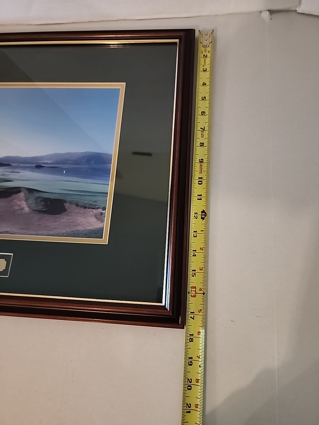 PEBBLE BEACH The Eighteenth Hole. Professionally Framed Picture. 17 & 1/2 X 22