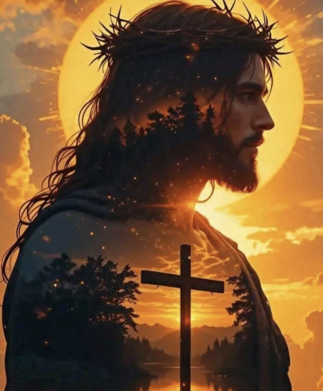 jesus christ wall art 8*10 religious christian faith god home decor print jesus