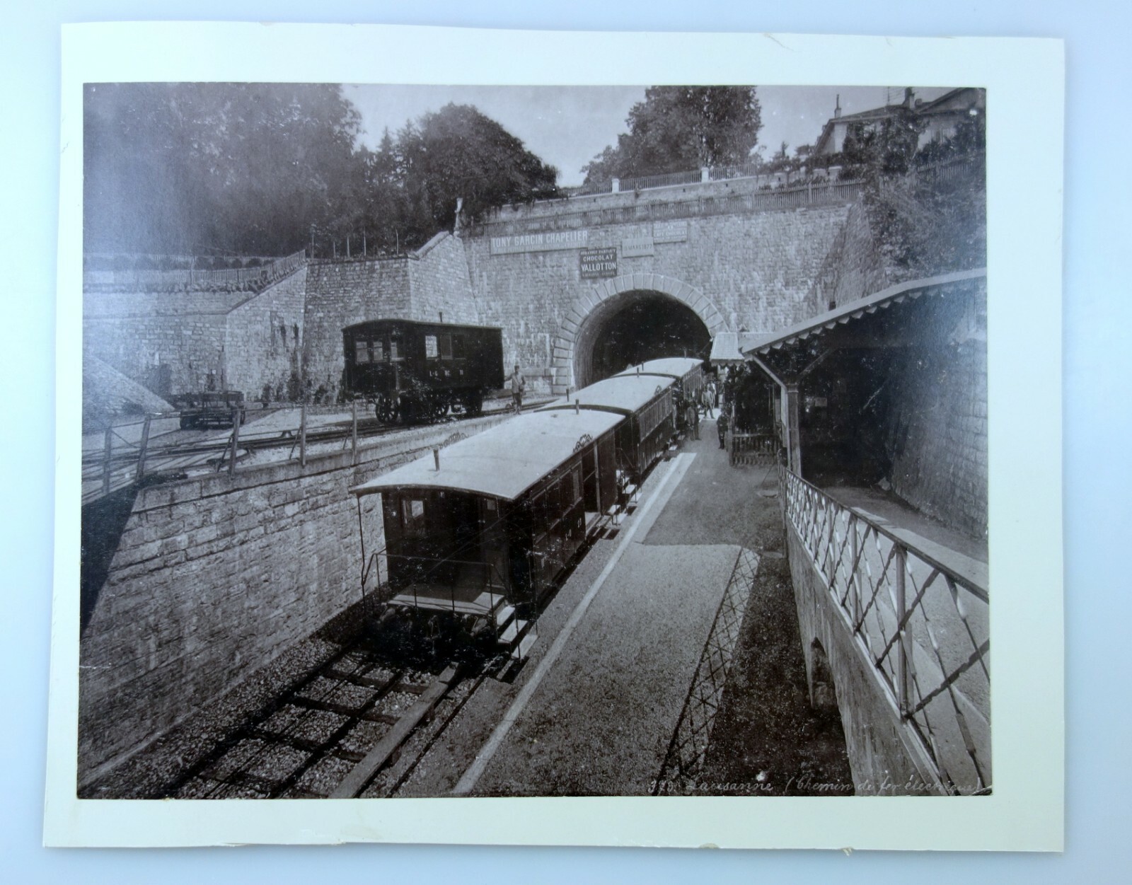 2 x Photo Album around 1890 LAUSANNE Chemin de fer + Montreux, Schroeder Zurich