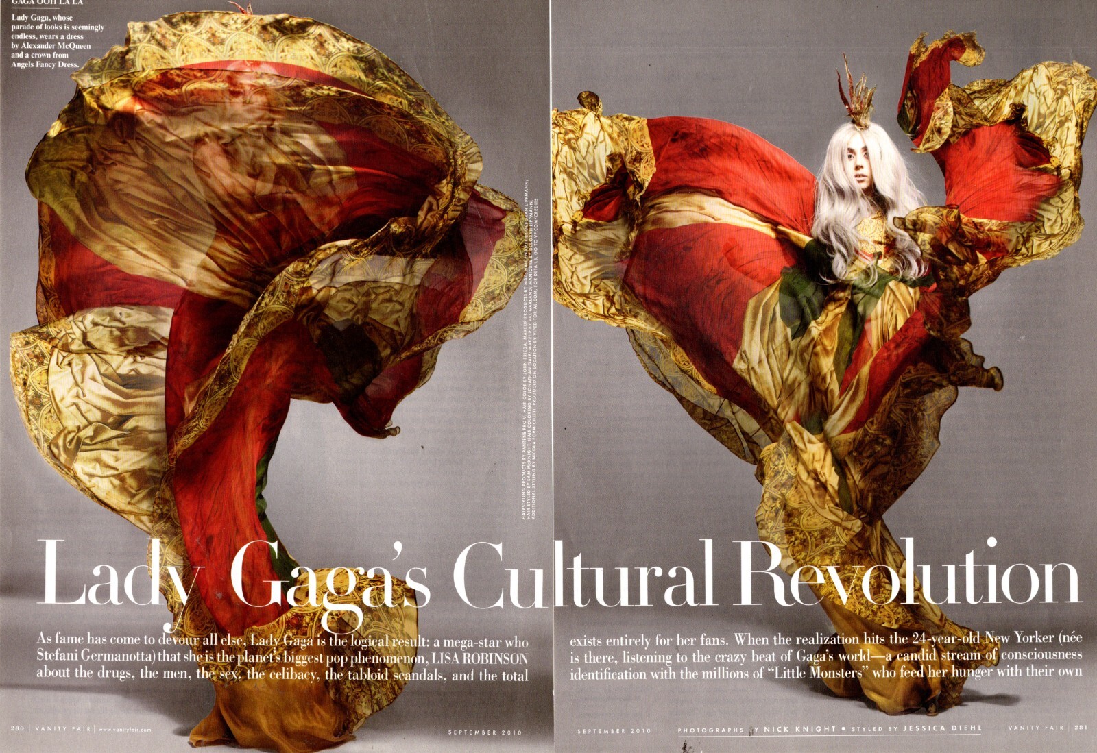 2010 magazine Article LADY GAGA’S CULTURAL REVOLUTION 5 pages 021625