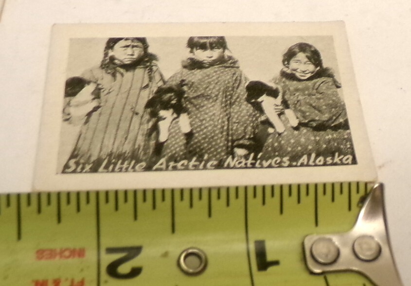 RARE Antique ALASKA Miniature Photos Eskimo Indian KETCHIKAN US MAIL Pouch