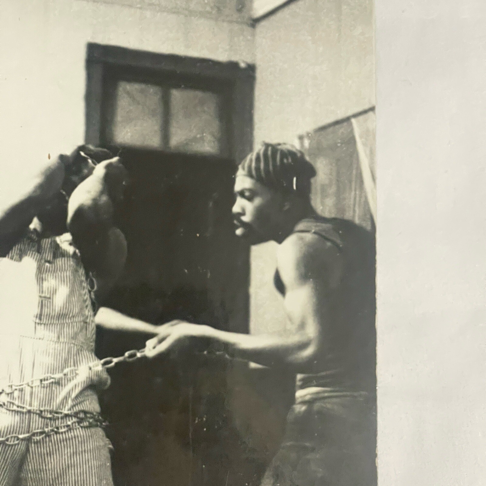 60s Counter Culture Photograph Print Hard Stock Man In Chains ART Photography