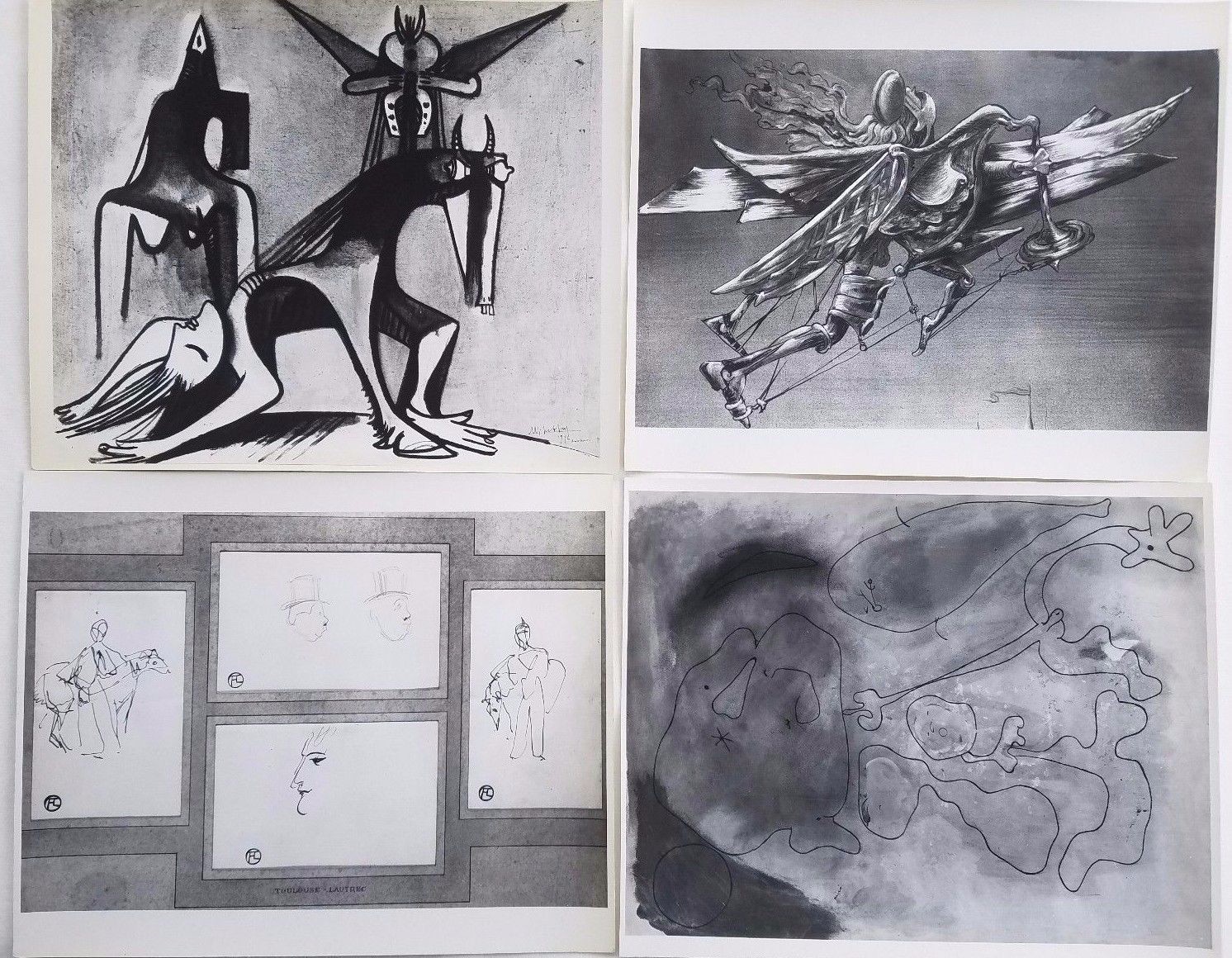 Group of 4 Vintage 1950’s Art Photographs by John D. Schiff (NY 1907-1976)
