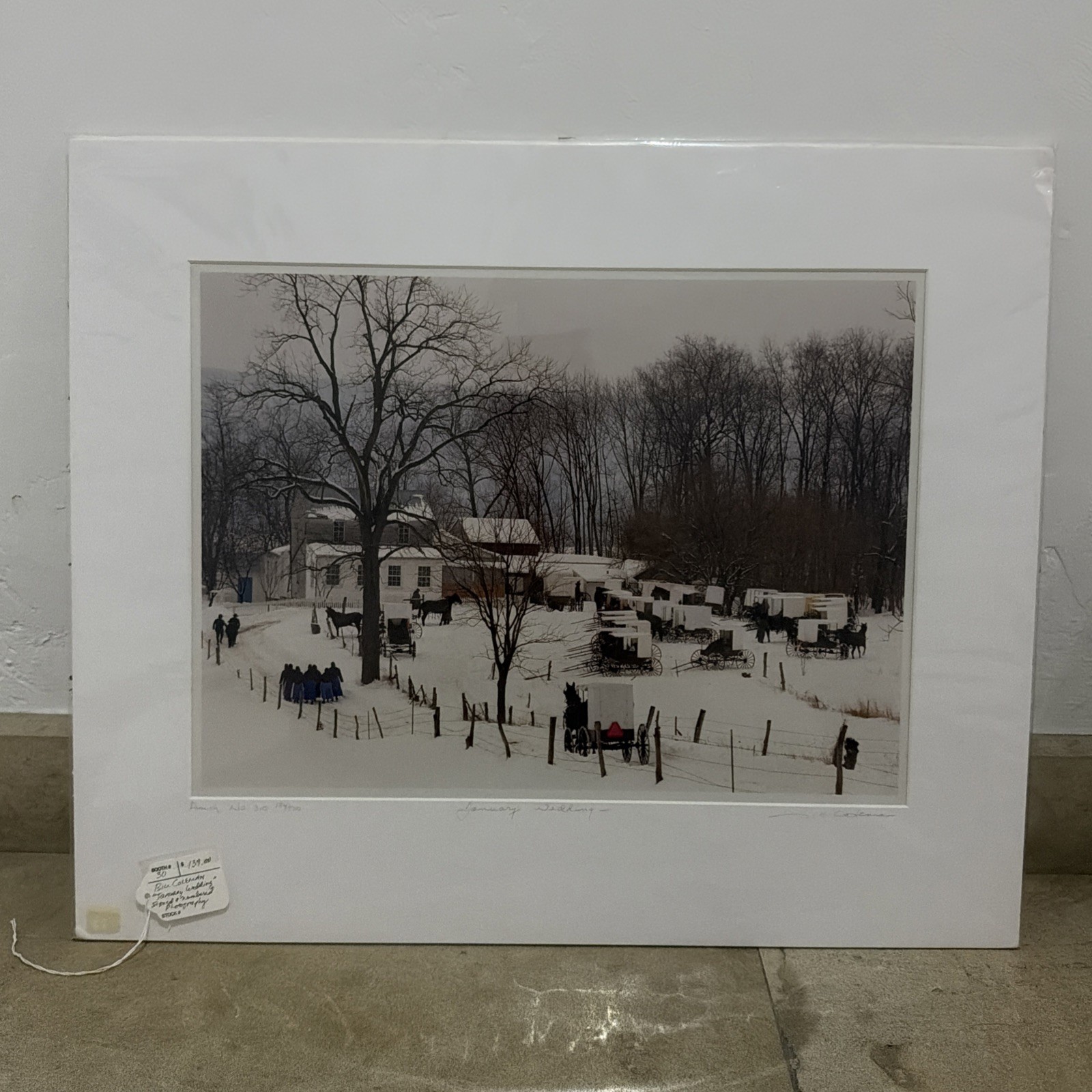 VTG Signed Number184/500 Bill Coleman Photograph AMISH No. 310 January’s Wedding