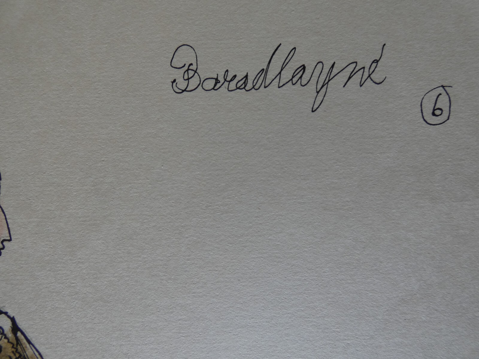 Slotiro – Lady-in-waiting, mixed media, autographed, 1977