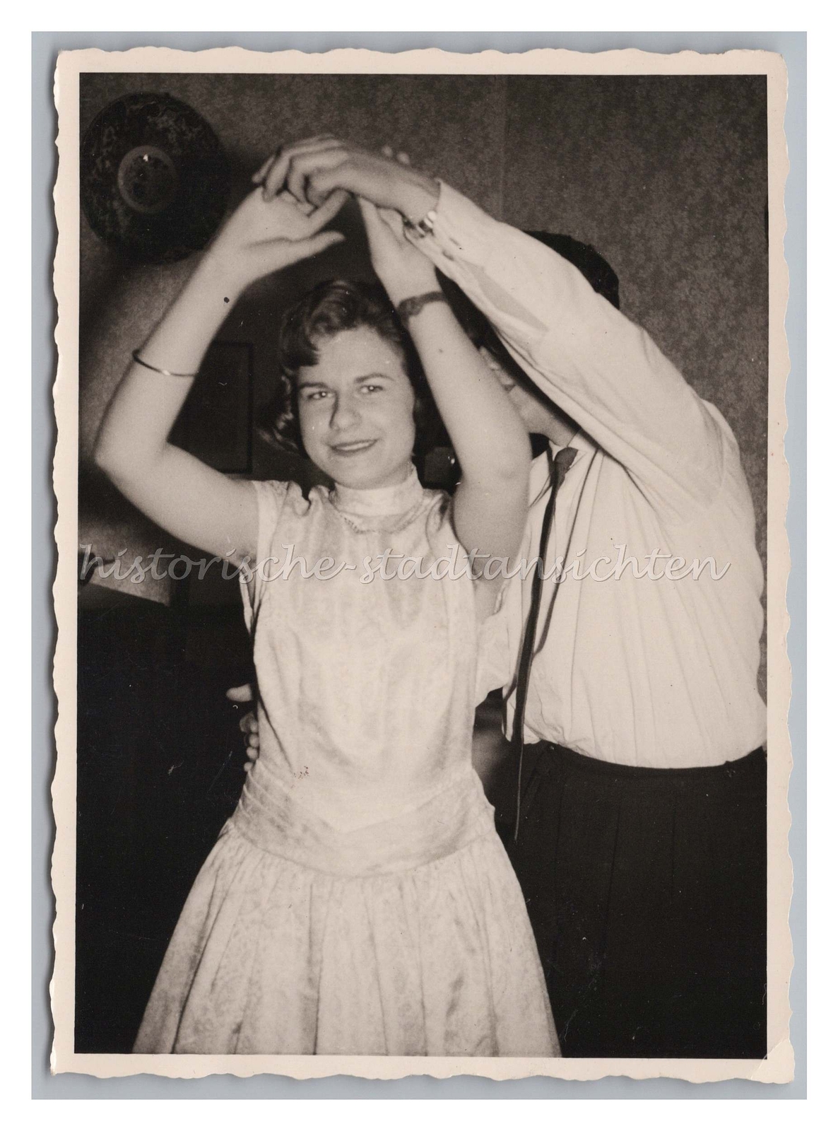 Woman & Man Dancing in the 1950s – Vintage Photo 1950s