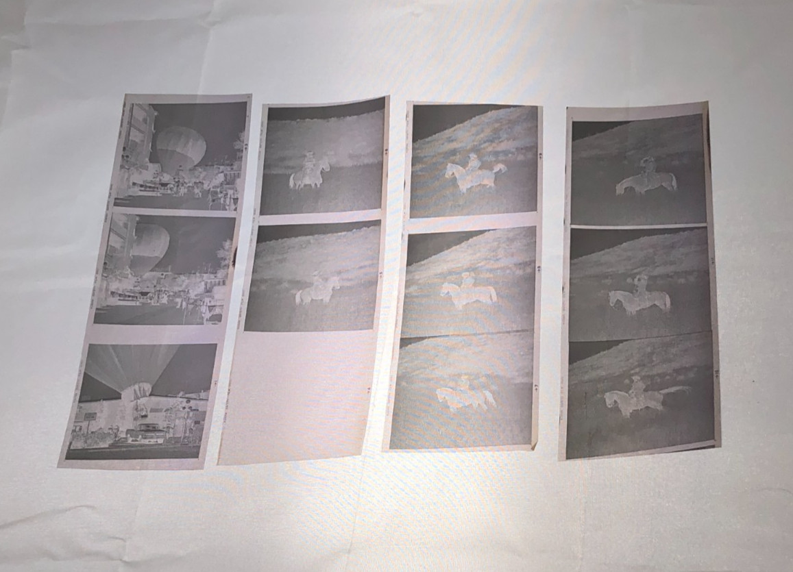 NEWLY FOUND! Hendrickson PHOTO Contact Sheet Proof & Negatives COWBOY ON HORSE
