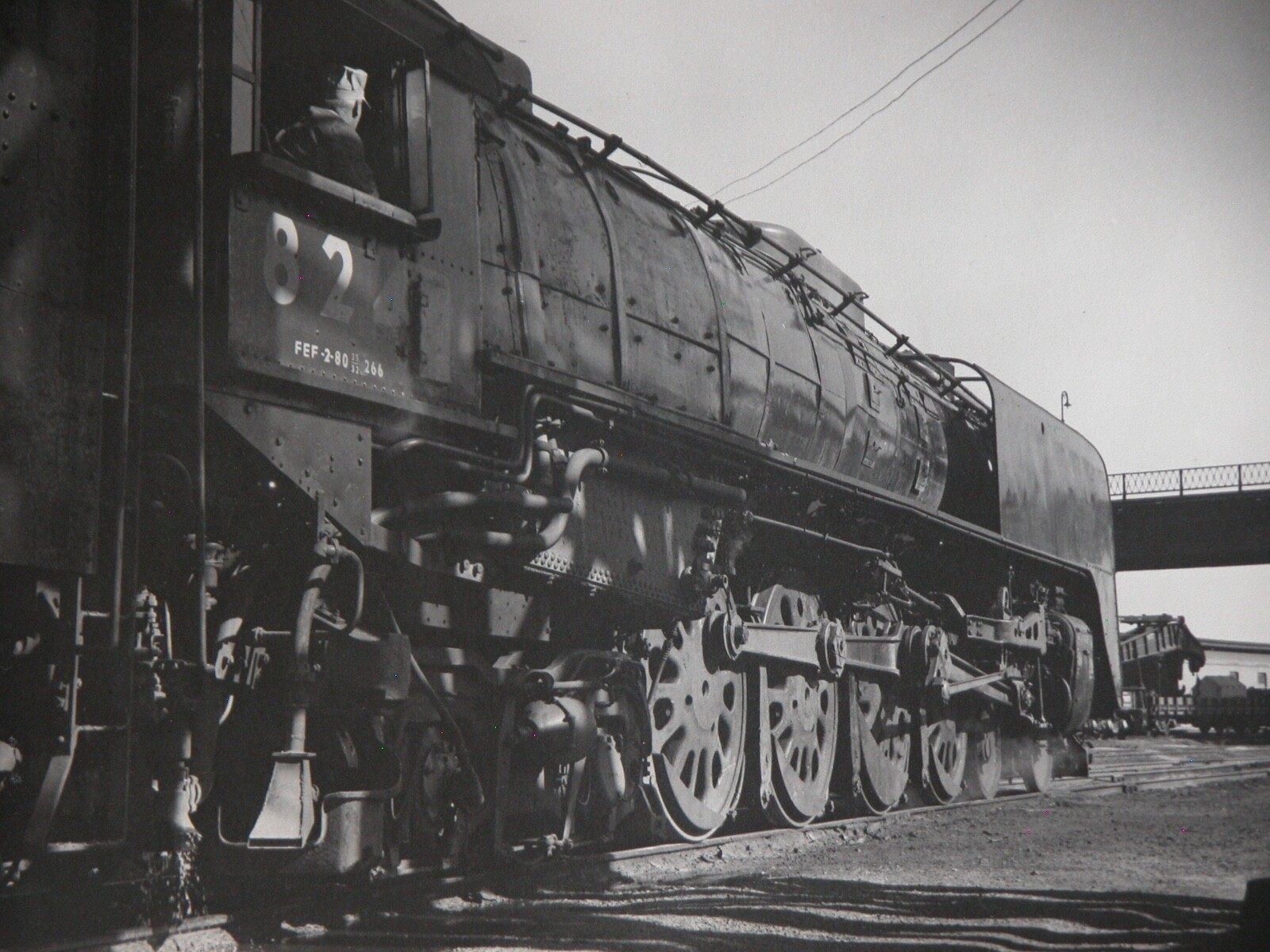 Delaware & Hudson Railway 824 Locomotive 8×10 Photograph Vtg 50s Station D&H