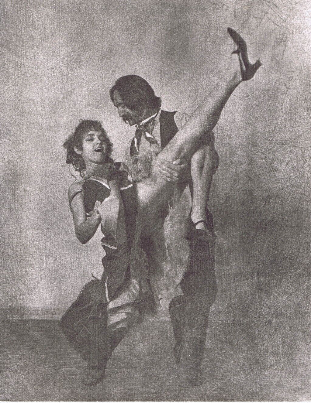 Hendrickson Orig Photo B&W DANCE COUPLE LEG IN THE AIR, She Don’t Care 11×14″