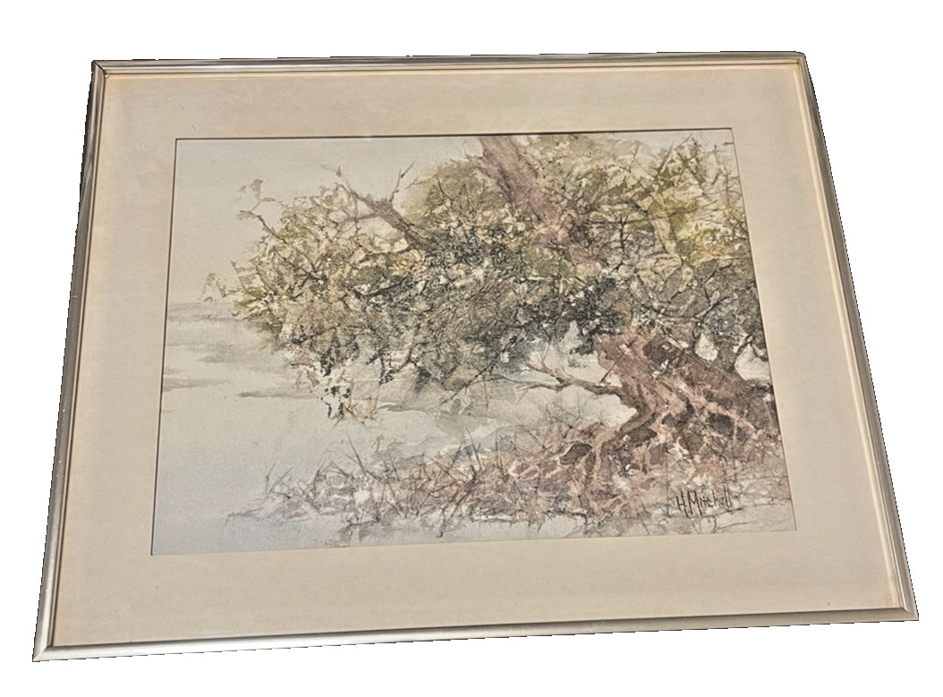 Nature Scene Signed Helen Mitchell Impressionist Landscape Artist Rivers Running