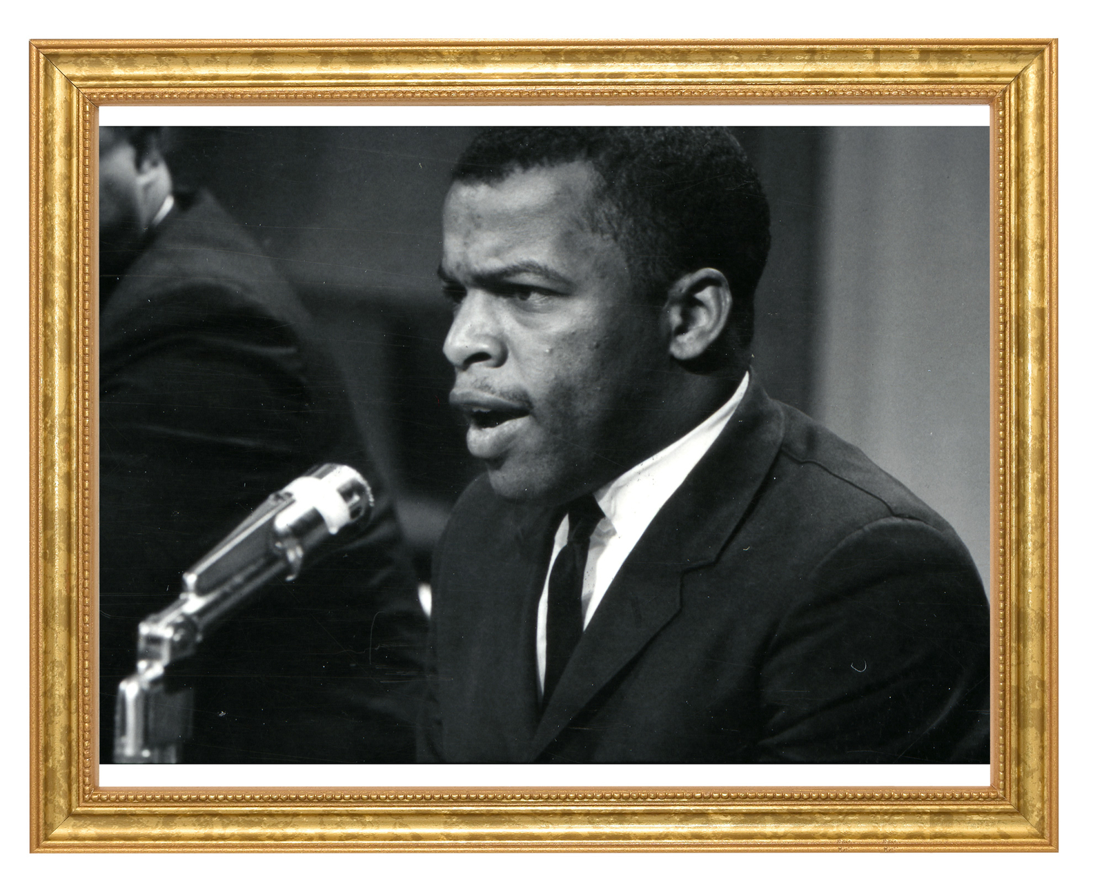 John Lewis Photograph in a Aged Gold Frame