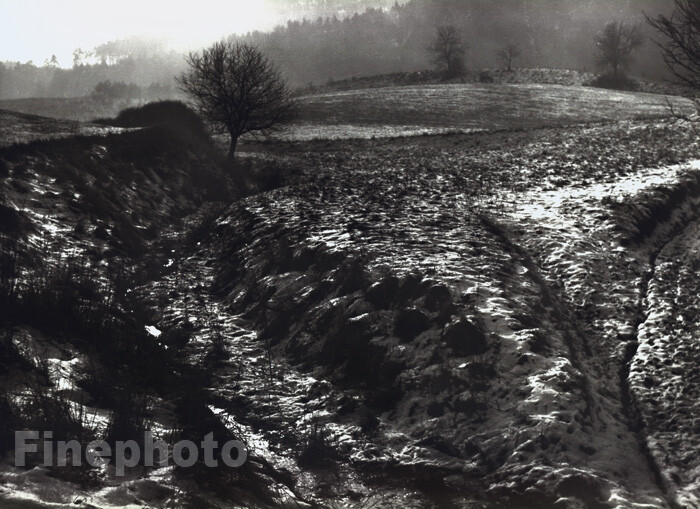 1965 Original TIBOR HONTY Jizera Mountains Czech Landscape Silver Gelatin Photo