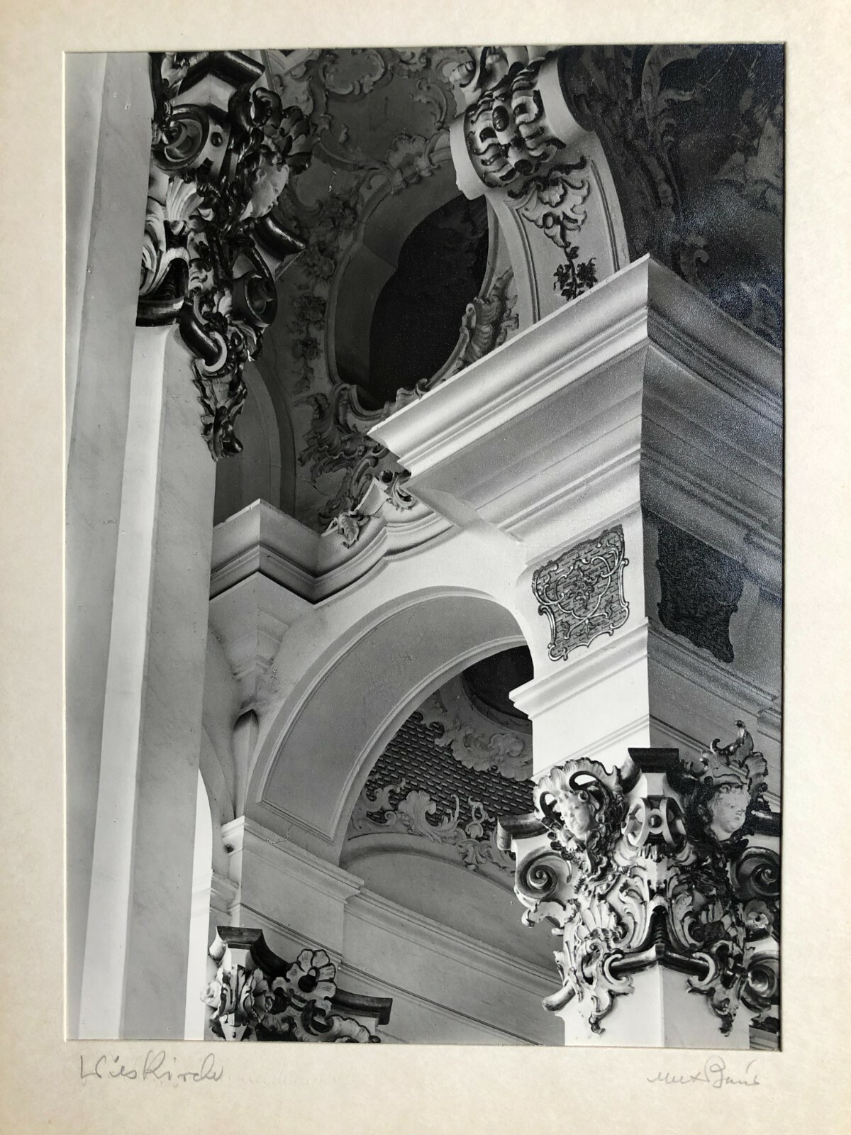 30x22cm vintage orig photo by Max Baur autographed Wieskirche photo D