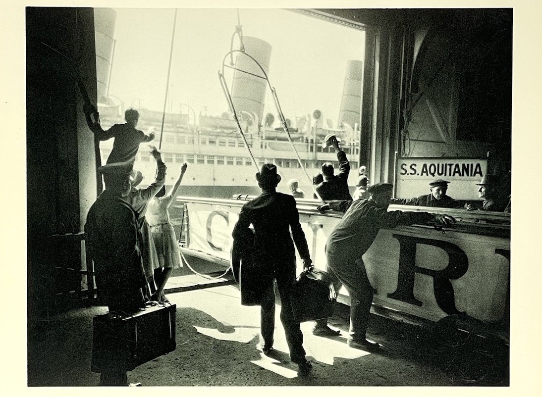 S.S. Aquitania, 1920s Fotofolio Art Print Card Photo By Lejaren Hiller 4.25”x6”