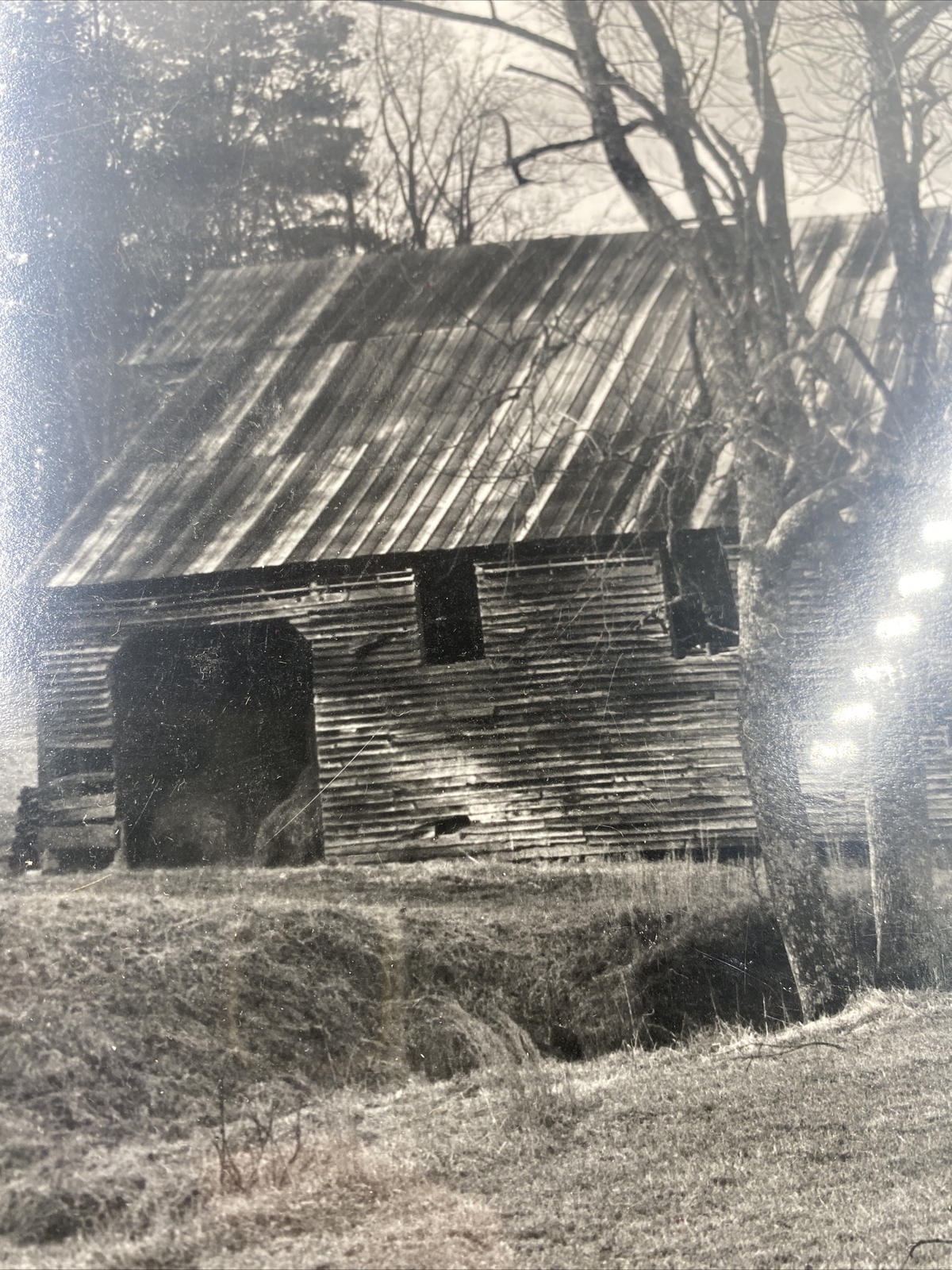 VTG Photography Artwork Weathered Barn Rustic Matted Wall Art 92’- Signed