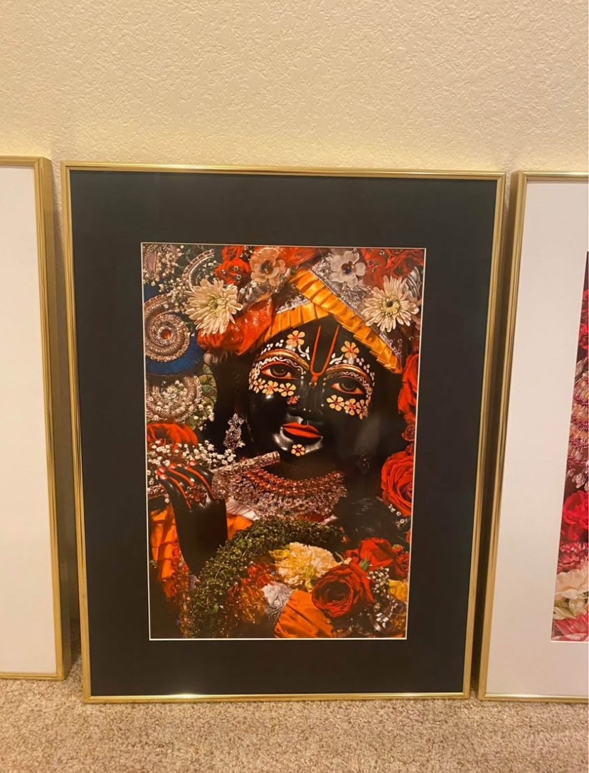 Non Reflective Picture Set of Radha-Krishna & Gaura-Nitai