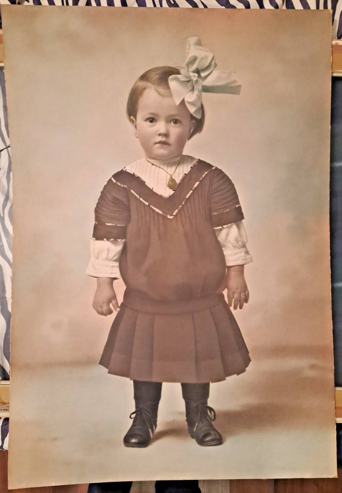 HUGE – Early 20th Century 46″ X 34″ Gilt Frame – Includes 100+ YO Spooky Photo