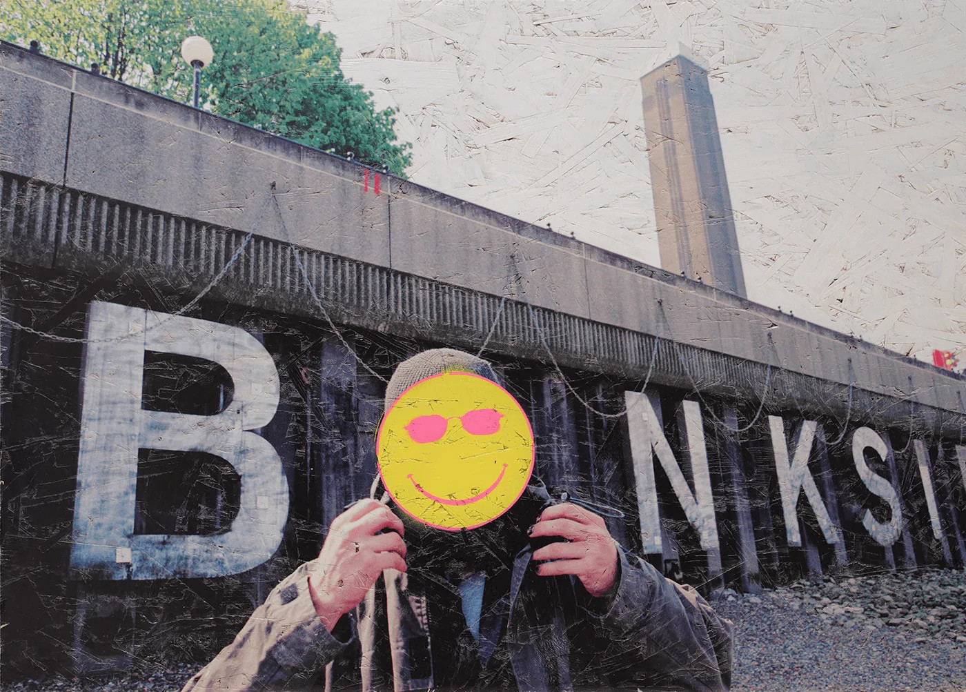Anonymous Five Von Steve Lazarides – Banksy Porträt – 10 / 10 – Original