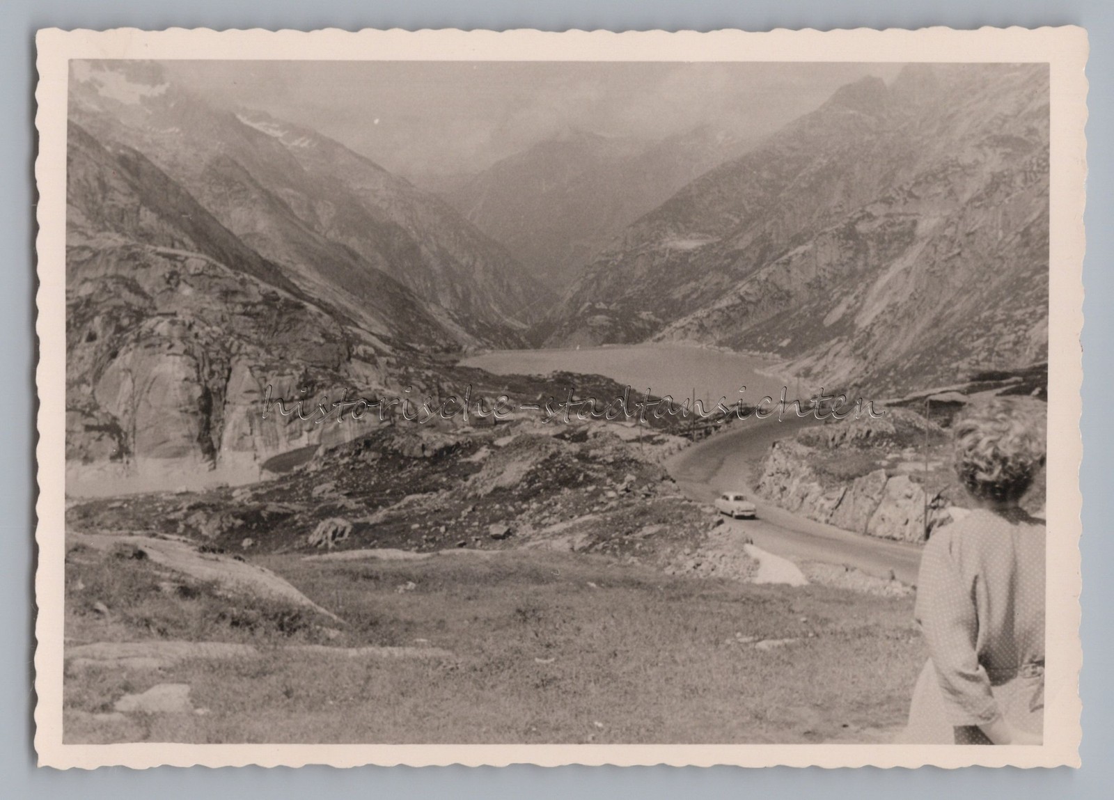 Haslital Switzerland 1958 – Mountain Road – Old Photo 1950s