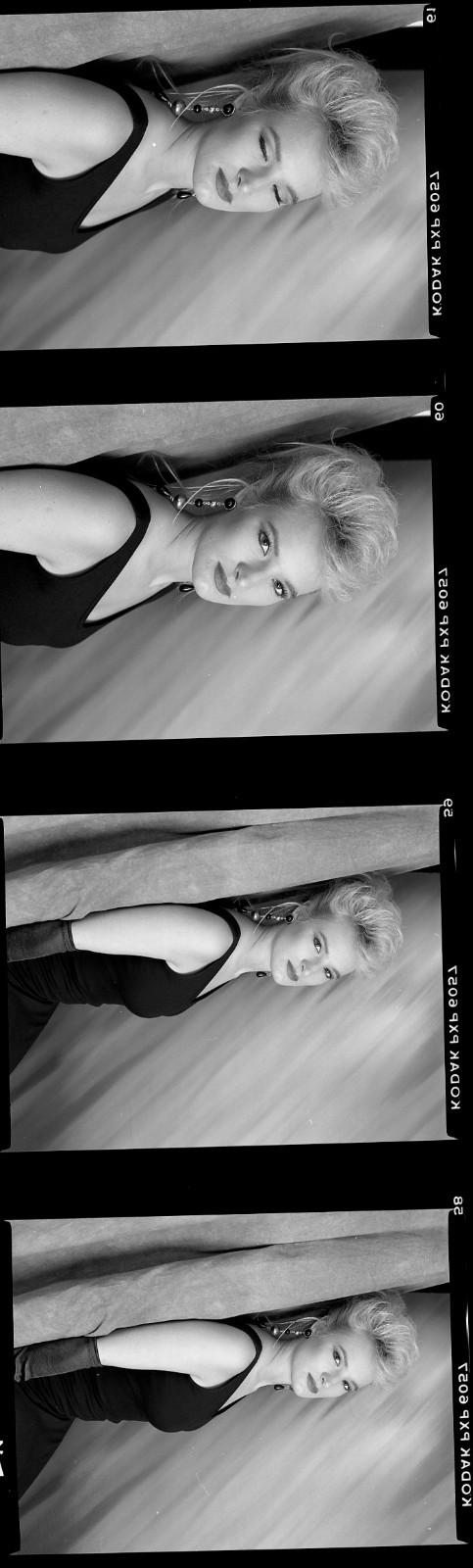 1 roll 14 negatives black & white medium format Kodak TMAX film sexy pin up