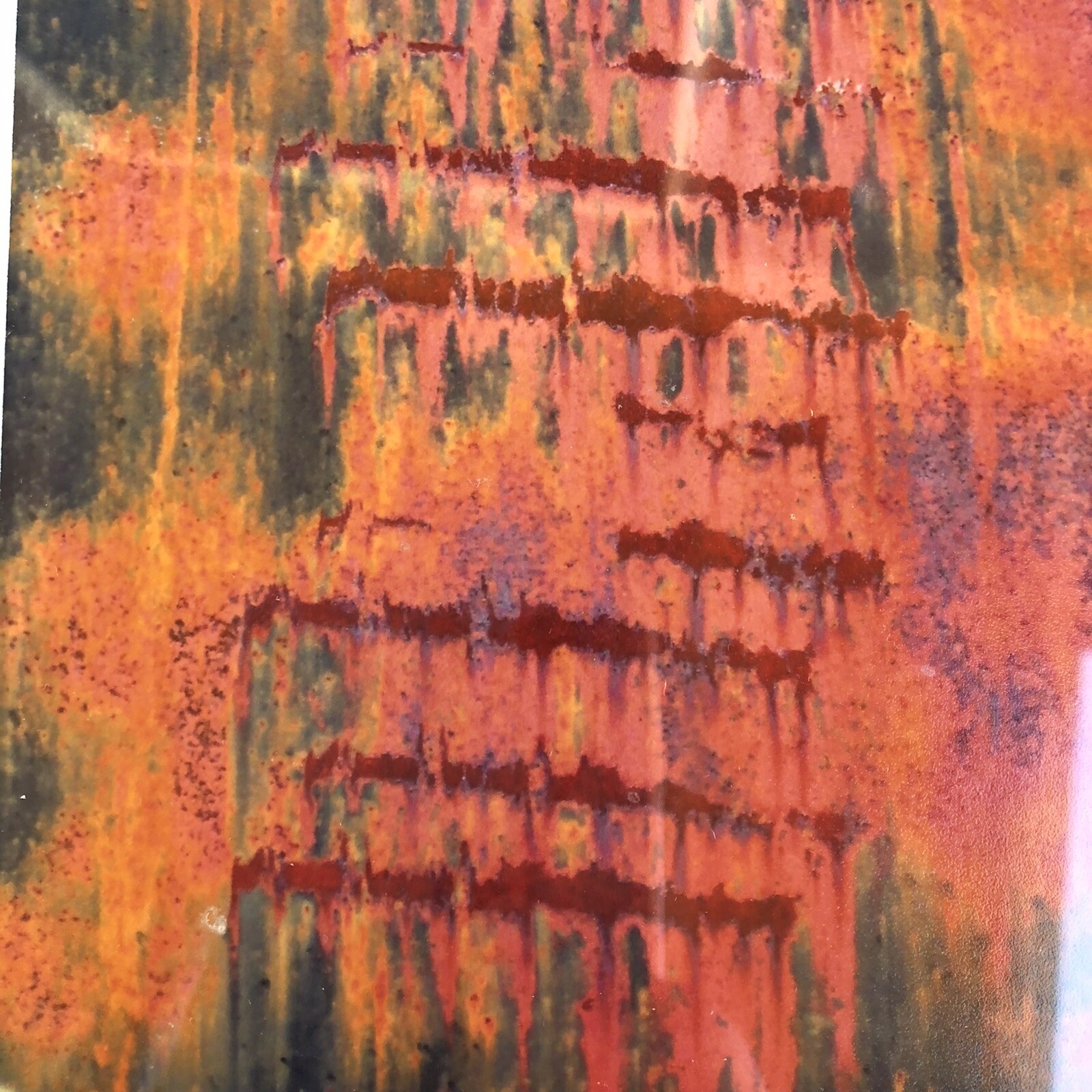 Katherine Minott Fine Abstract Photography Art “Wall Poem” Framed & Artist Signe