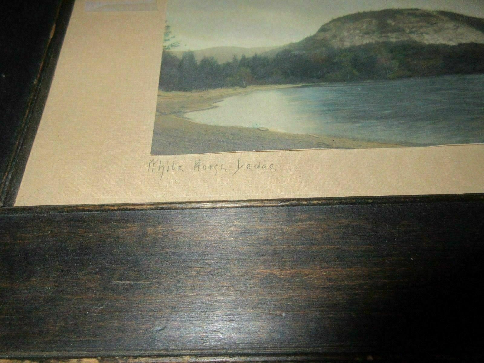 J Carleton Bicknell White Horse Ledge Hand Colored Photo Wallace Nutting Peer