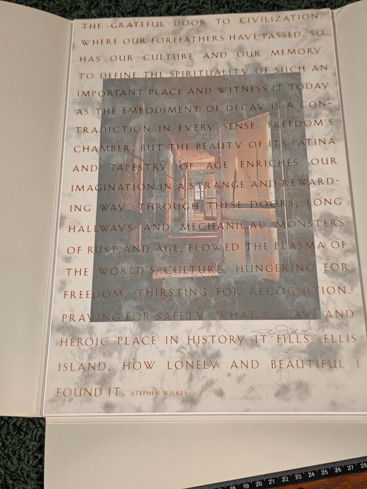 Ellis Island Pictorial Portfolio by Stephen Wilkes with 16 Plates