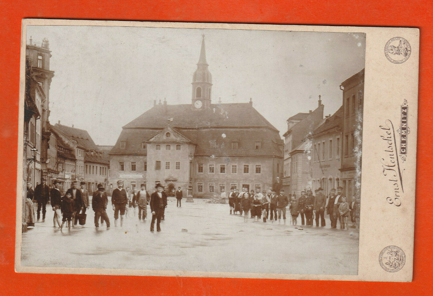 Chubbing Photo Ancient Old Town Hall Flood Original Photo Approx 16.5cm x 10.5cm