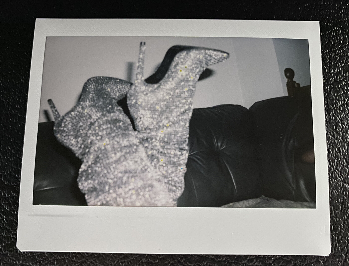 Shiny Feet Up Instax Original Photo Fujifilm Glam Bling Abstract Art Pretty Foot
