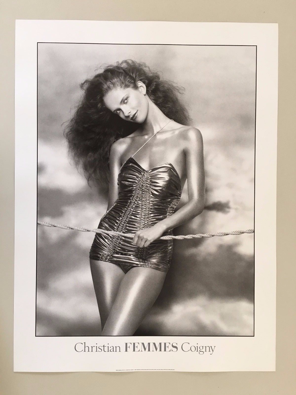 CHRISTIAN COIGNY,FEMMES,SABRINA,AUTHENTIC 1987 ART PHOTO PRINT