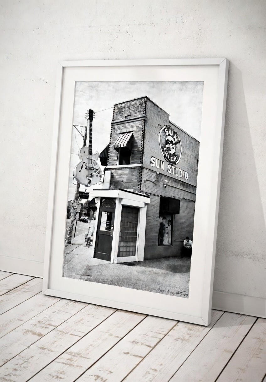 Memphis Sun Studio Photography Print – Tennessee Vintage Music Home Decor