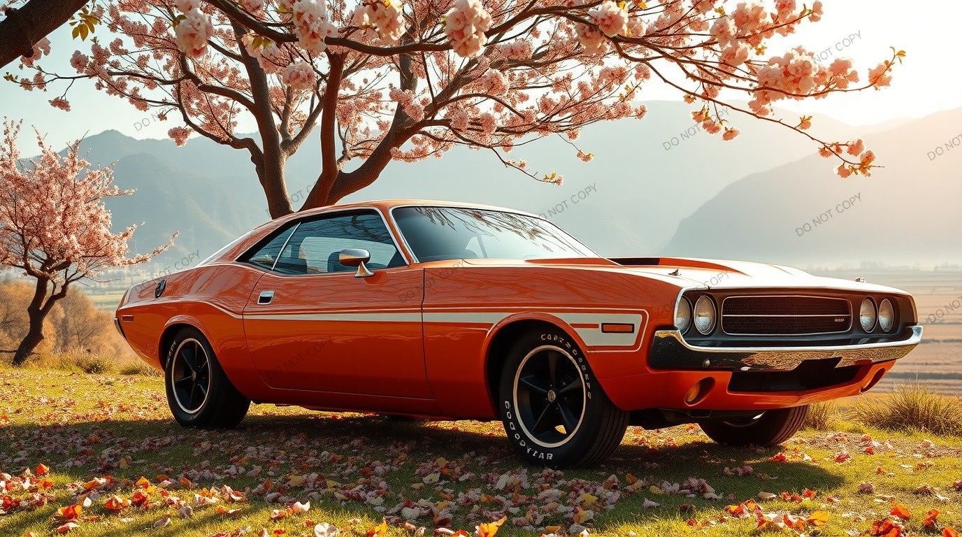 Vintage Car Two Digital Image Picture Photo Wallpaper Background Desktop AI Art