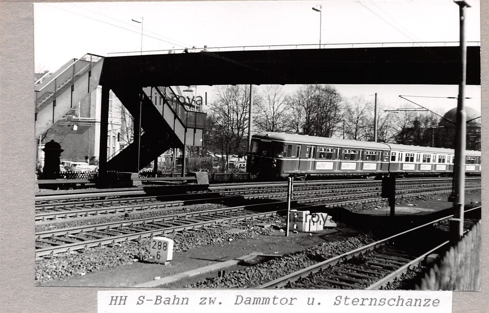 Hamburg 1970s – S-Bahn between Dammtor Sternschanze – Tram Photo 8x13cm