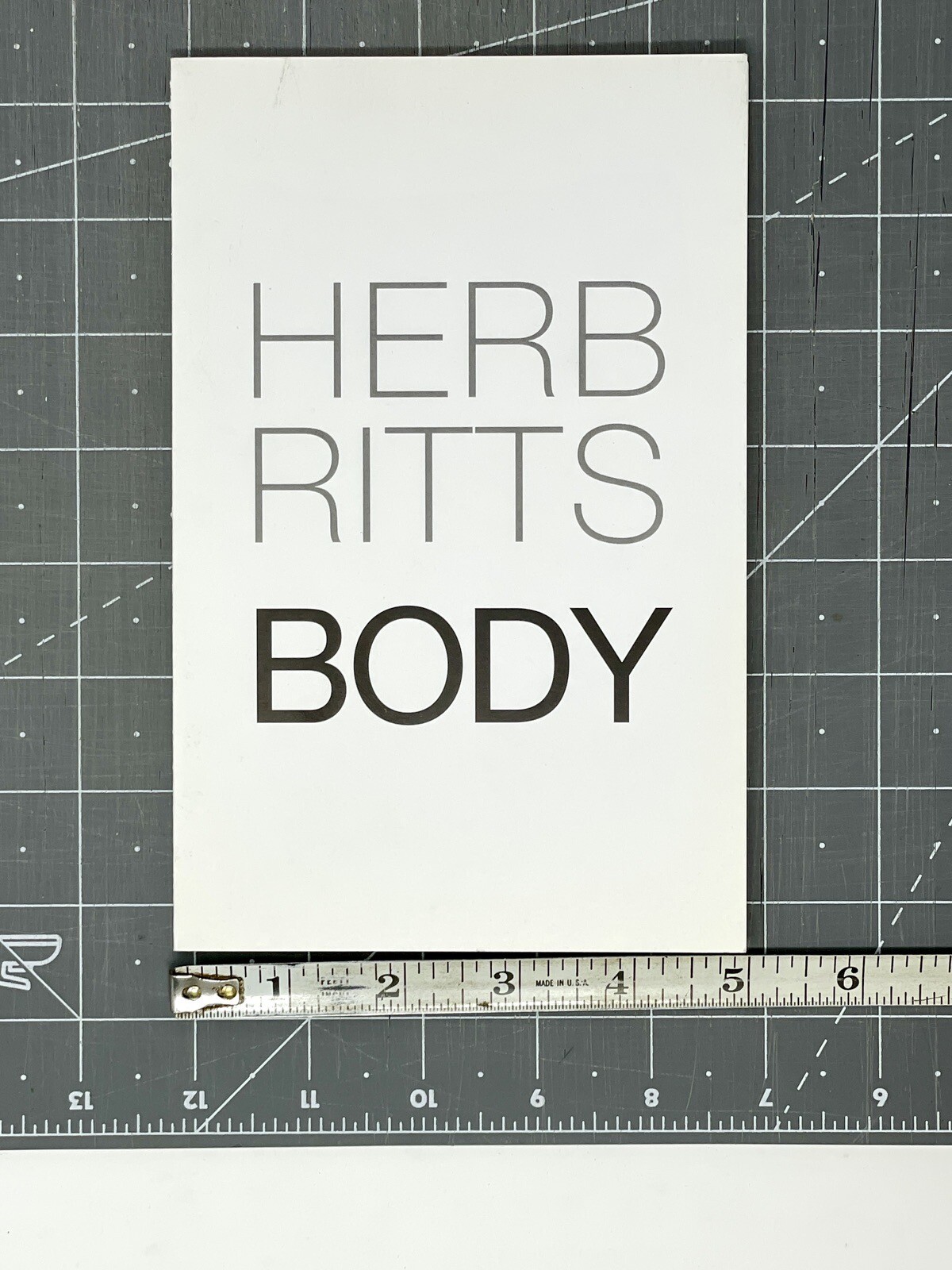 Herb Ritts (1952-2002) Art Show Announcement Card 2005 – Body – Staley Wise NYC