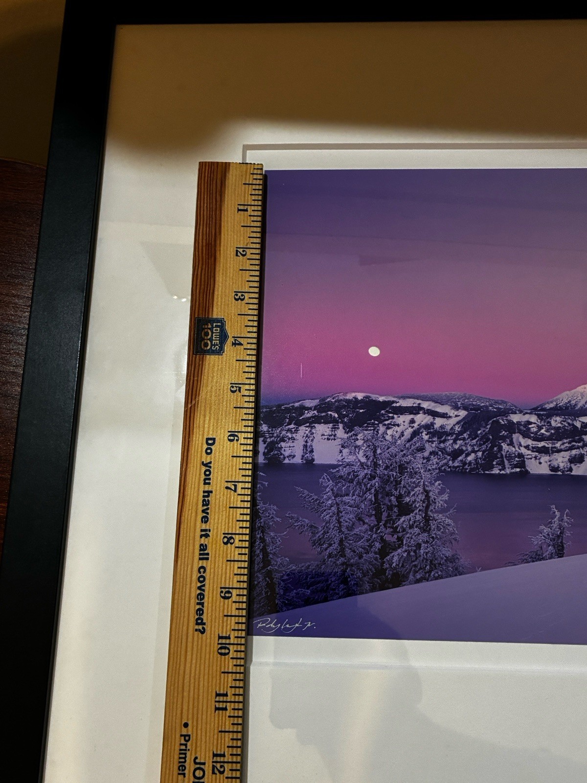 Rodney Lough Jr “Serenity Speaks” Signed Print And Framed Crater Lake