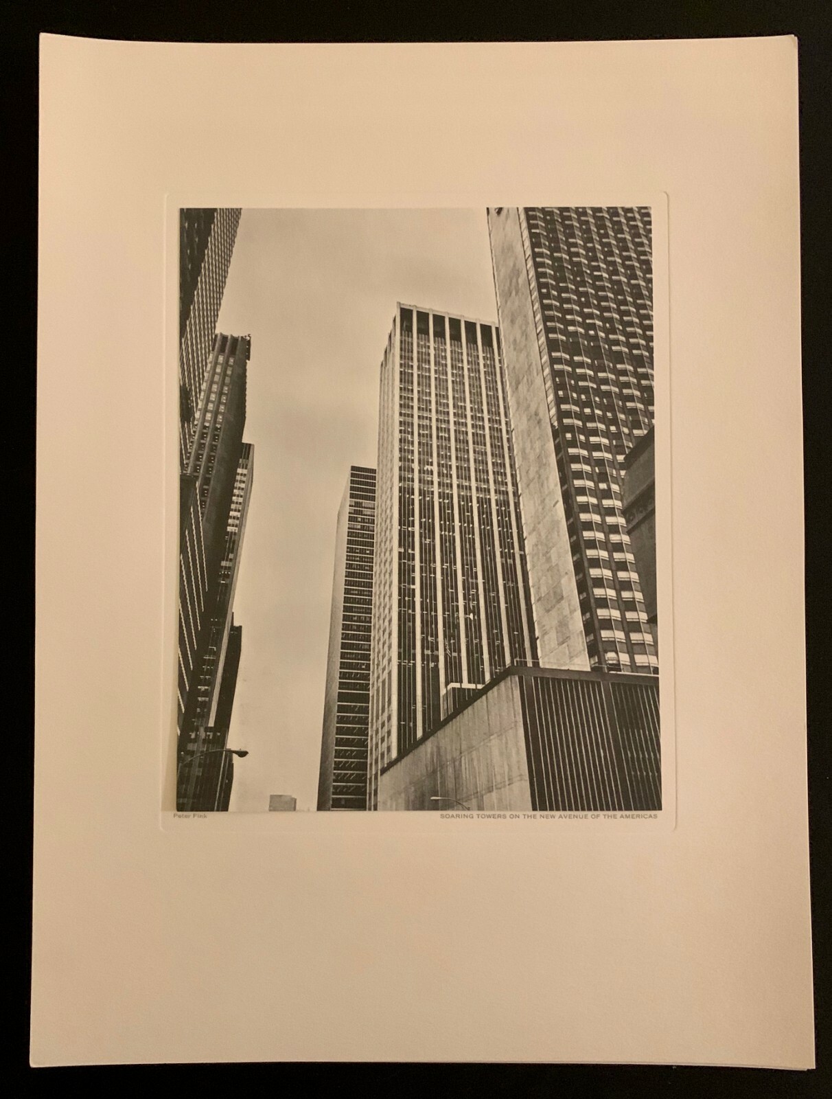 Avenue of the Americas 1966 Portfolio Print Peter Fink Modernist Photography NYC