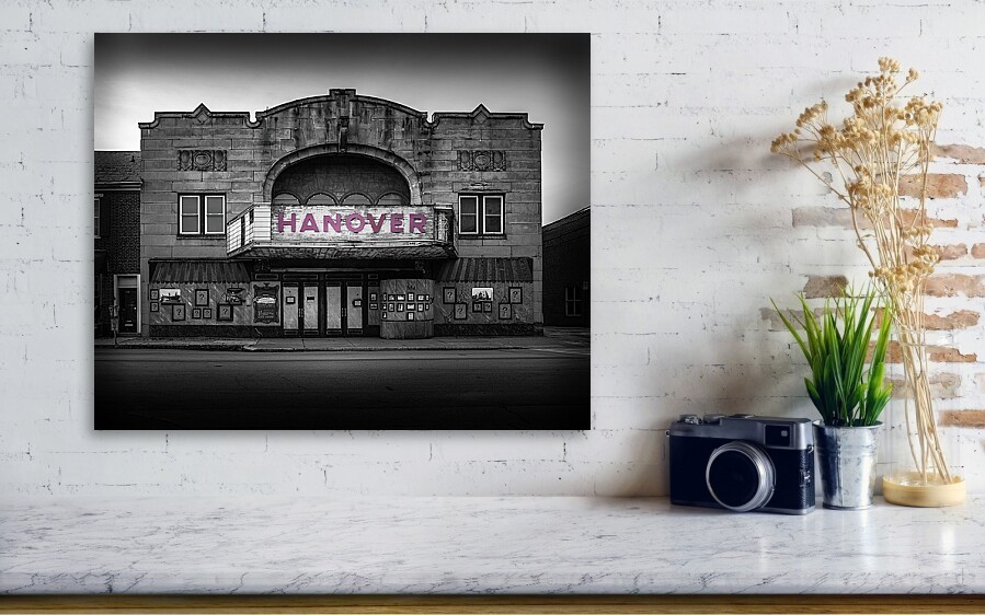 Abandoned Theatre Photography Hanover Pennsylvania Black and White Art Print