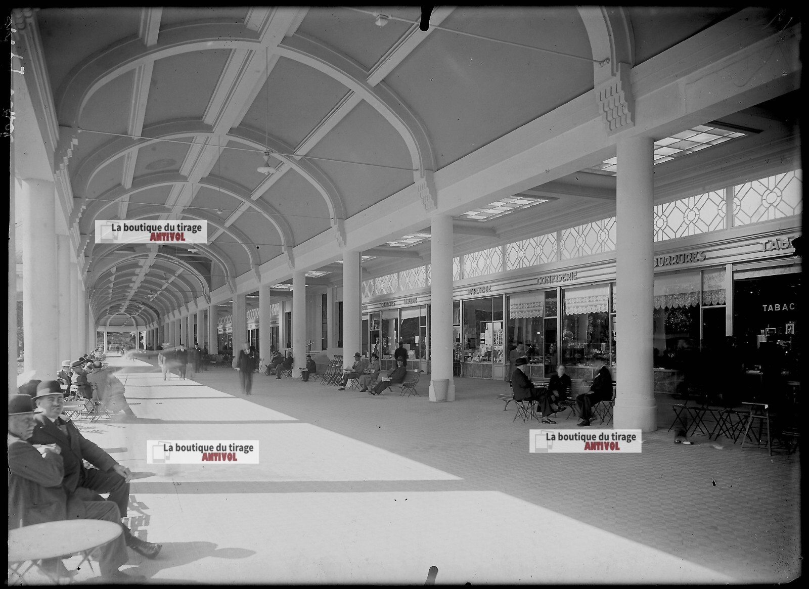 Antique Glass Negative Black and White 13×18 cm Vittel Thermal Baths Gallery